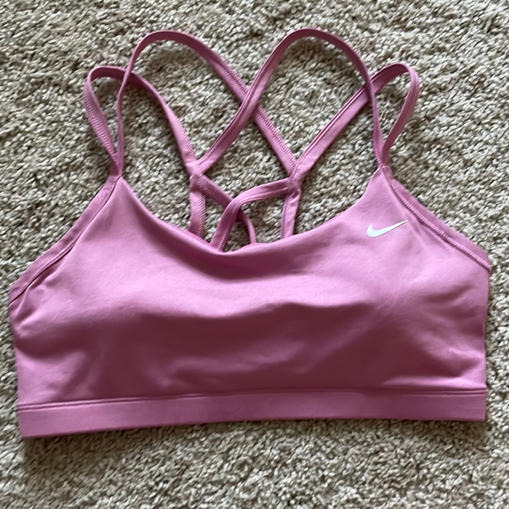 Nike pink sports bra